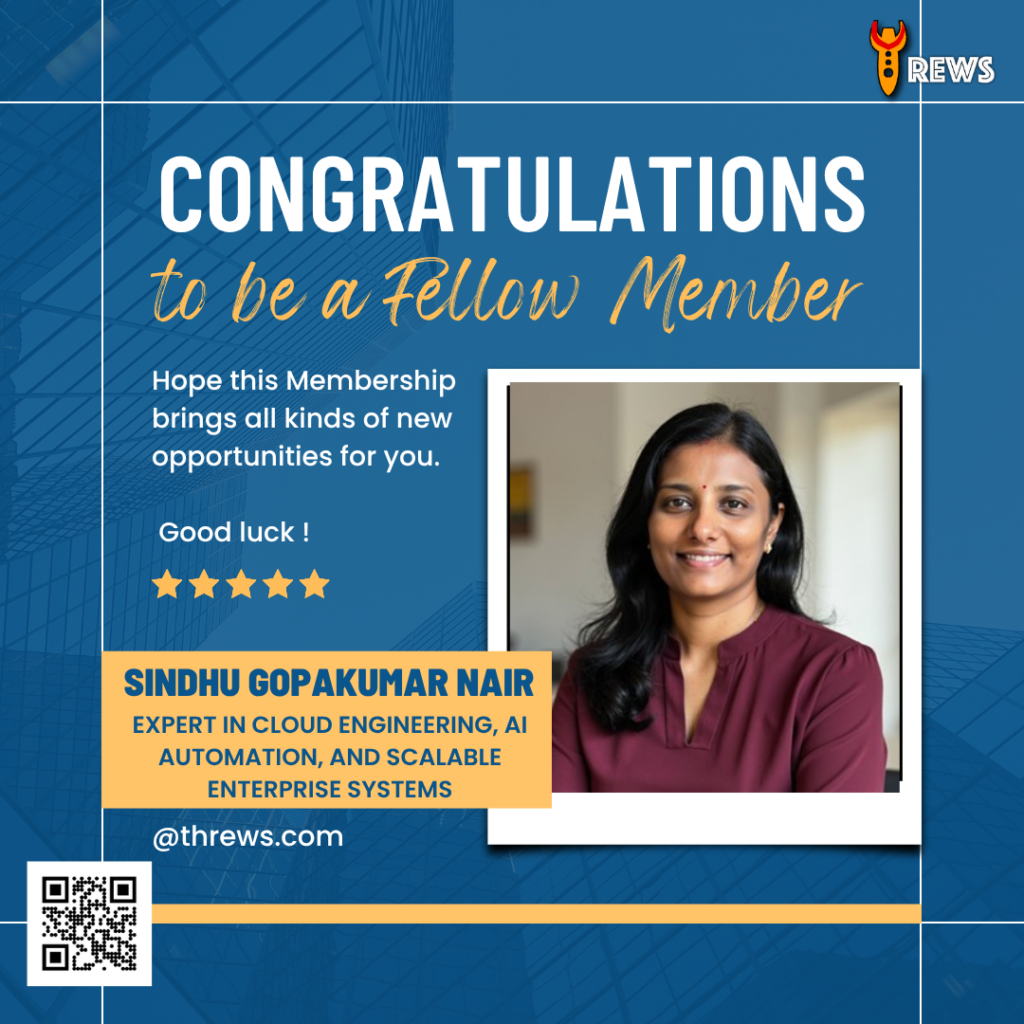 Sindhu Gopakumar Nair – Principal Engineer | Cloud & AI-Driven Engineering Leader