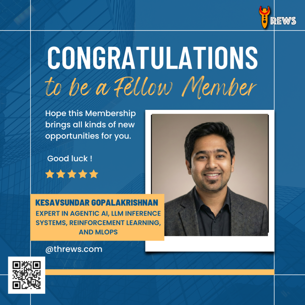 Kesavsundar Gopalakrishnan: Advancing Agentic AI and Enterprise-Scale Machine Learning Systems