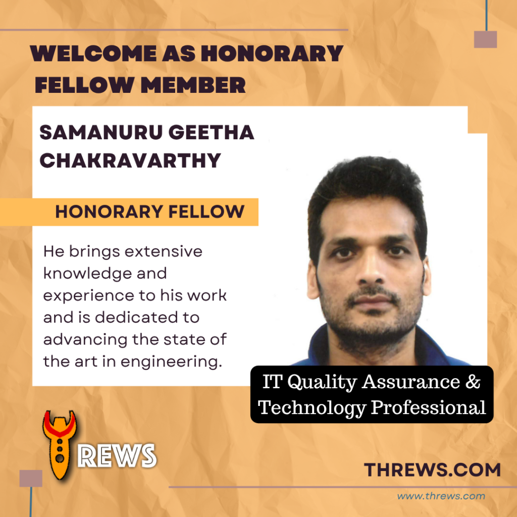 Samanuru Geetha Chakravarthy – IT Quality Assurance & Technology Professional